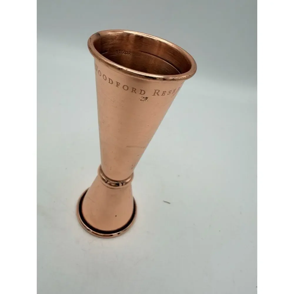 Copper Plated Cocktail Jiggers by Cocktail Kingdom.
